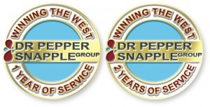 Custom Years of Service Lapel Pins for California Plant With Over 200 Employees