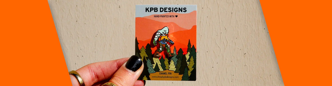 KPB Designs: From Watercolor to Lapel Pin