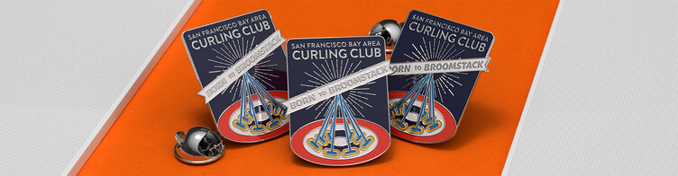 Custom Pins for the San Francisco Bay Area Curling Club